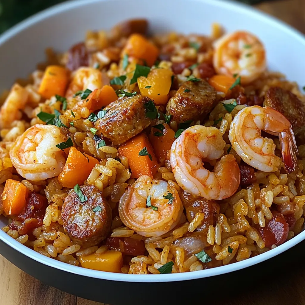 Heavenly Shrimp Sausage Dirty Rice for Cozy Nights In