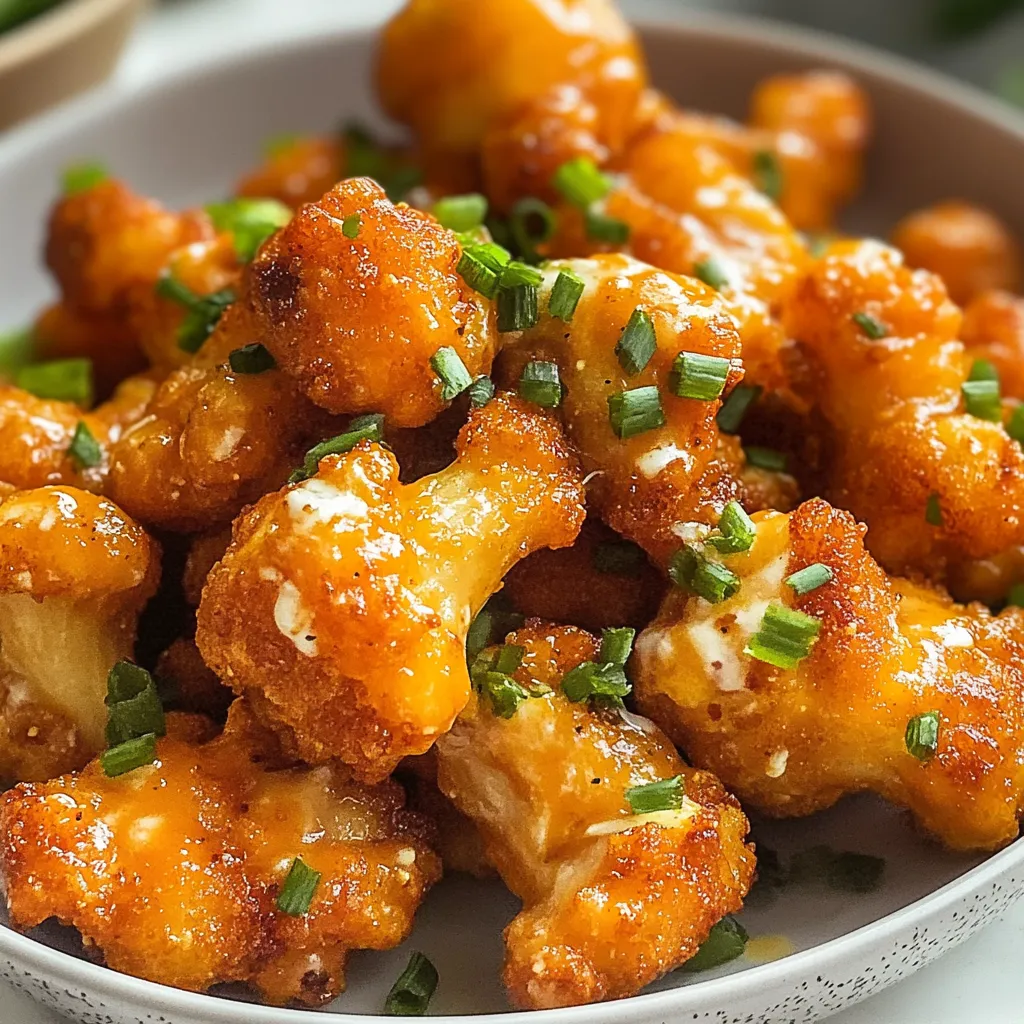 Irresistible Cheesy Buffalo Cauliflower Wings Recipe Delight