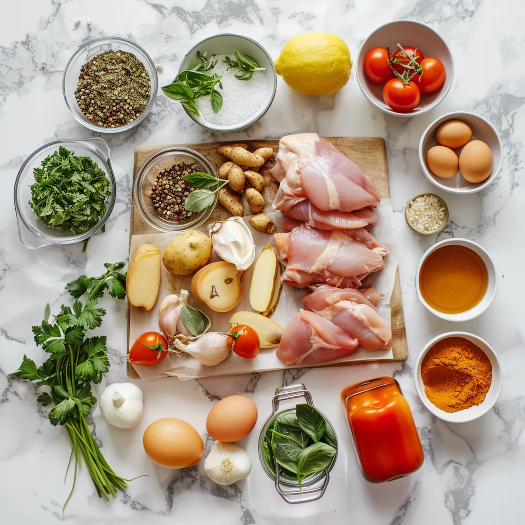 Juicy Effortless French Chicken Casserole Recipe for Family Dinners ingredients