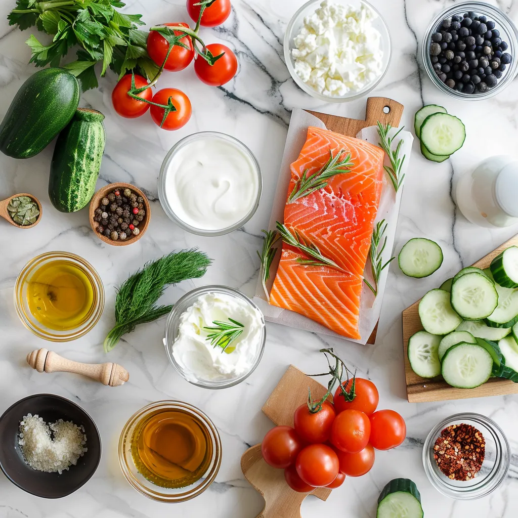 Mediterranean Salmon: Flaky, Fresh & Ready in 30 Minutes ingredients