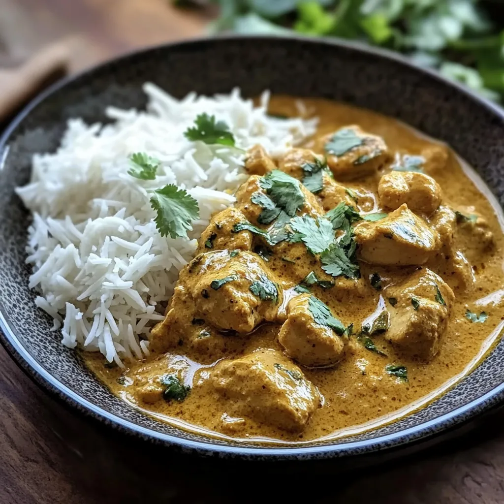 Mouthwatering Creamy Indian Coconut Chicken Korma