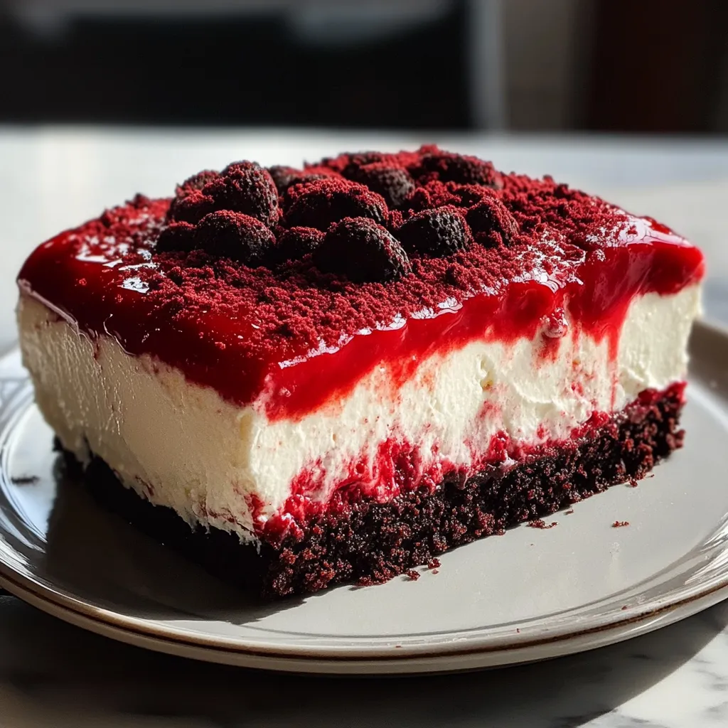 Red Velvet Oreo Cheesecake