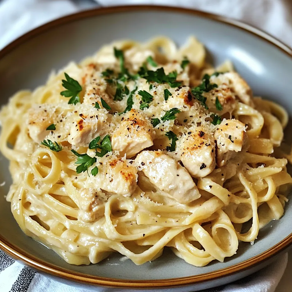 Rich Simple Crockpot Garlic Parmesan Chicken Pasta Recipe