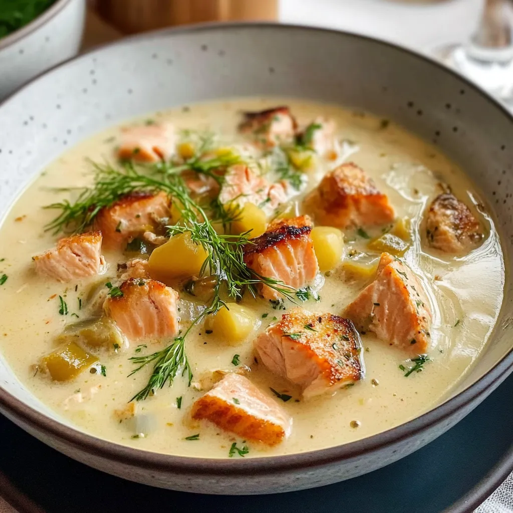 Scrumptious Cozy Salmon Chowder