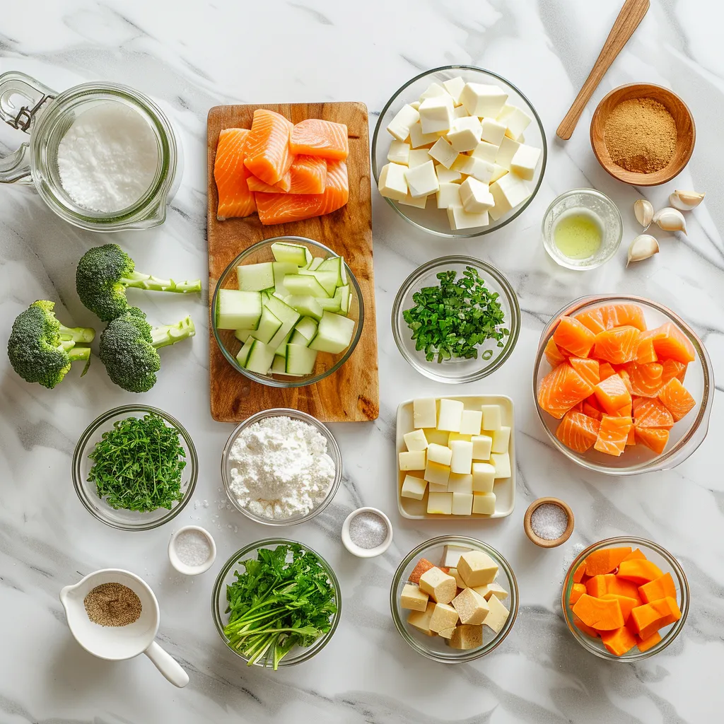 Scrumptious Cozy Salmon Chowder ingredients