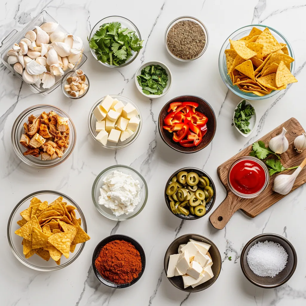 Simple BBQ Chicken Nachos Recipe Crispy ingredients