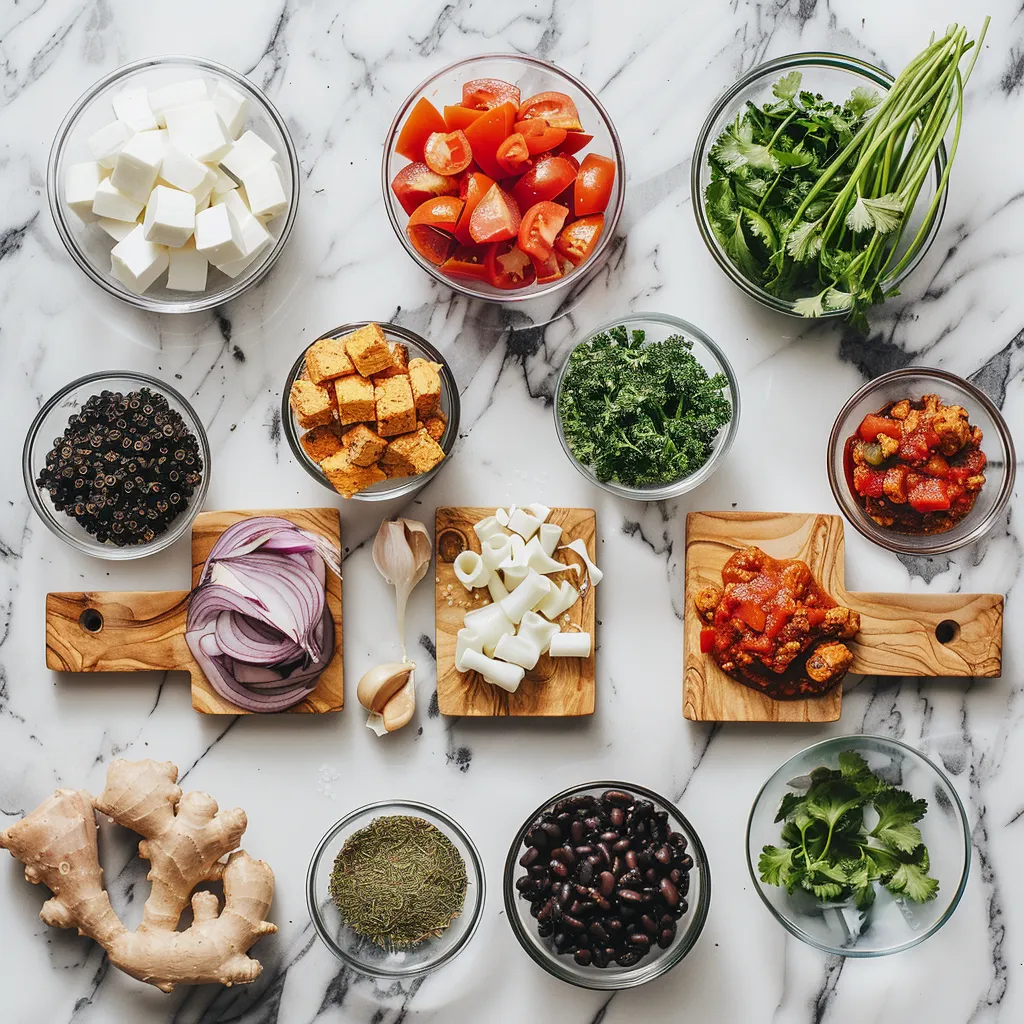 Tasty High Protein Chicken Chili ingredients