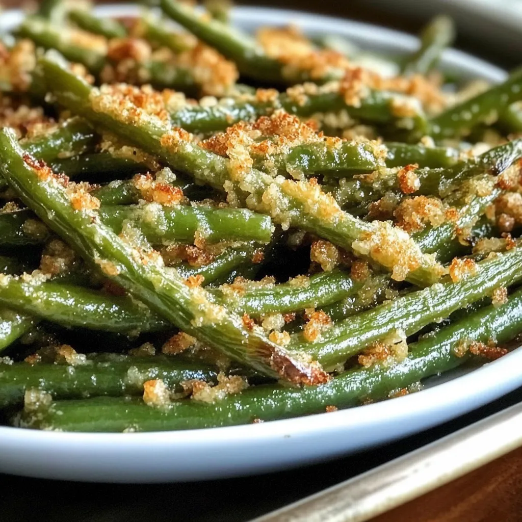 Yummy Parmesan Roasted Green Beans