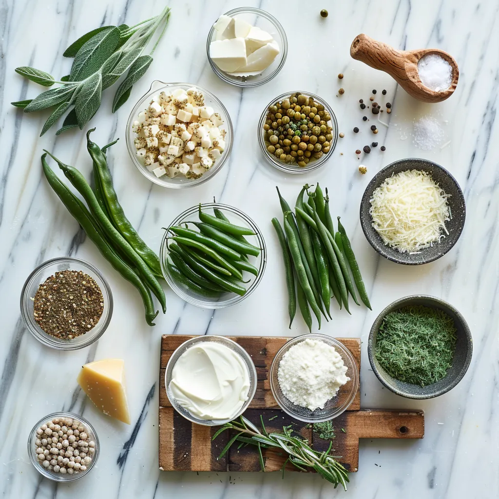 Yummy Parmesan Roasted Green Beans ingredients