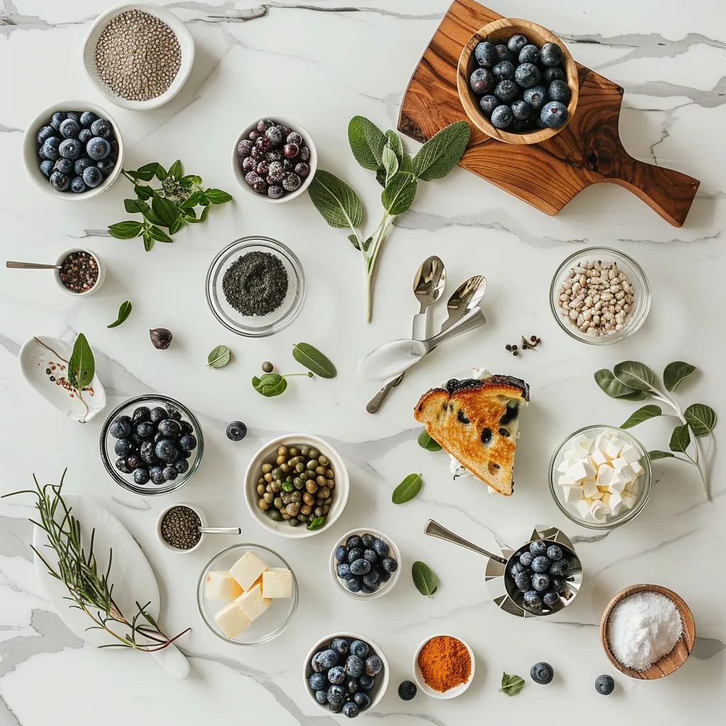 Amazing Rich Blueberry Grilled Cheese Delight Recipe ingredients