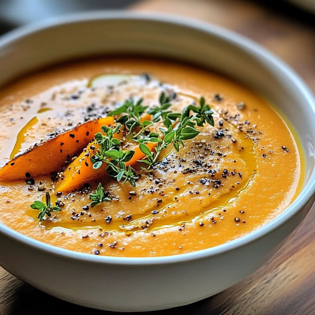 Amazing Roasted Italian Sweet Potato Soup for Comforting Bliss Mouthwatering