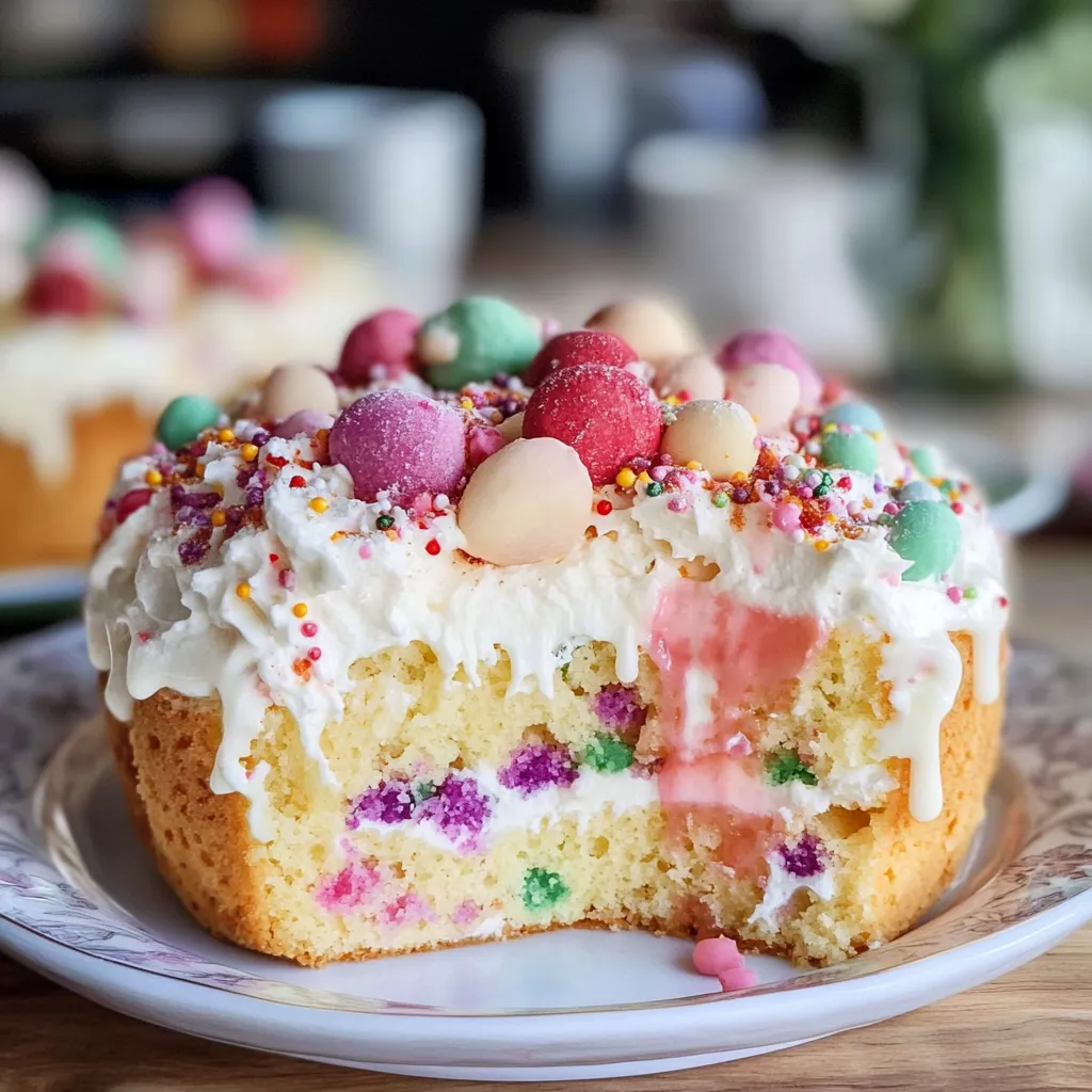 Delicious Spring Poke Cake for Easter Celebrations