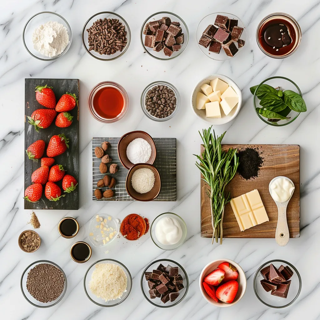 Luscious Chocolate Covered Strawberry Cookies ingredients
