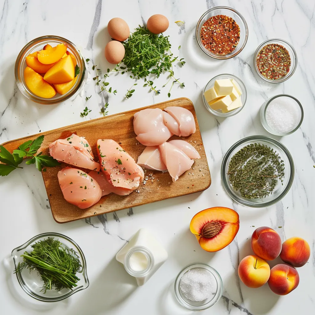 Zesty Jalapeno Peach Chicken: A Tempting One-Pan Wonder ingredients
