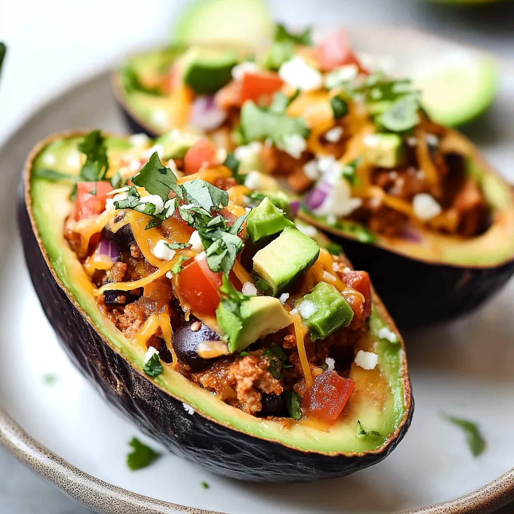 Zesty Taco Stuffed Avocados