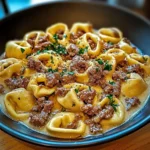 Viral Irresistible Cheesesteak Tortellini in Rich Provolone Sauce — One Bite