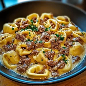 Viral Irresistible Cheesesteak Tortellini in Rich Provolone Sauce — One Bite