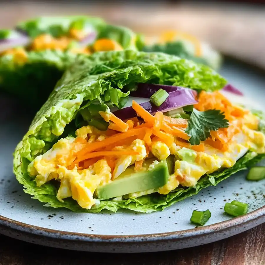 High-Protein Creamy Avocado Egg Salad Wraps – A Fresh, Flavorful Lunch