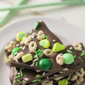 Next-Level St. Patrick’s Day Mint Chocolate Lucky Charms Bark — Indulgent & Totally Irresistible