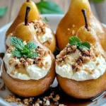 Elegant Ricotta-Stuffed Pears: Savory & Sweet Delight