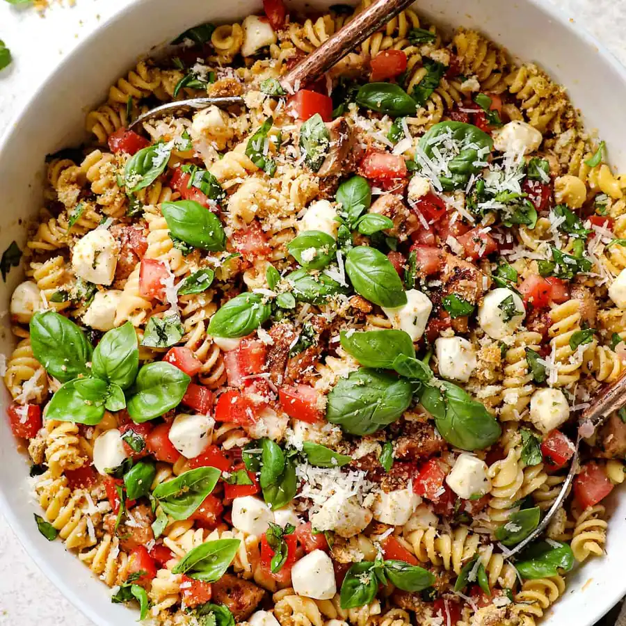 Legendary Italian Chicken Pasta Salad (Bruschetta Style) — Faster Than Takeout