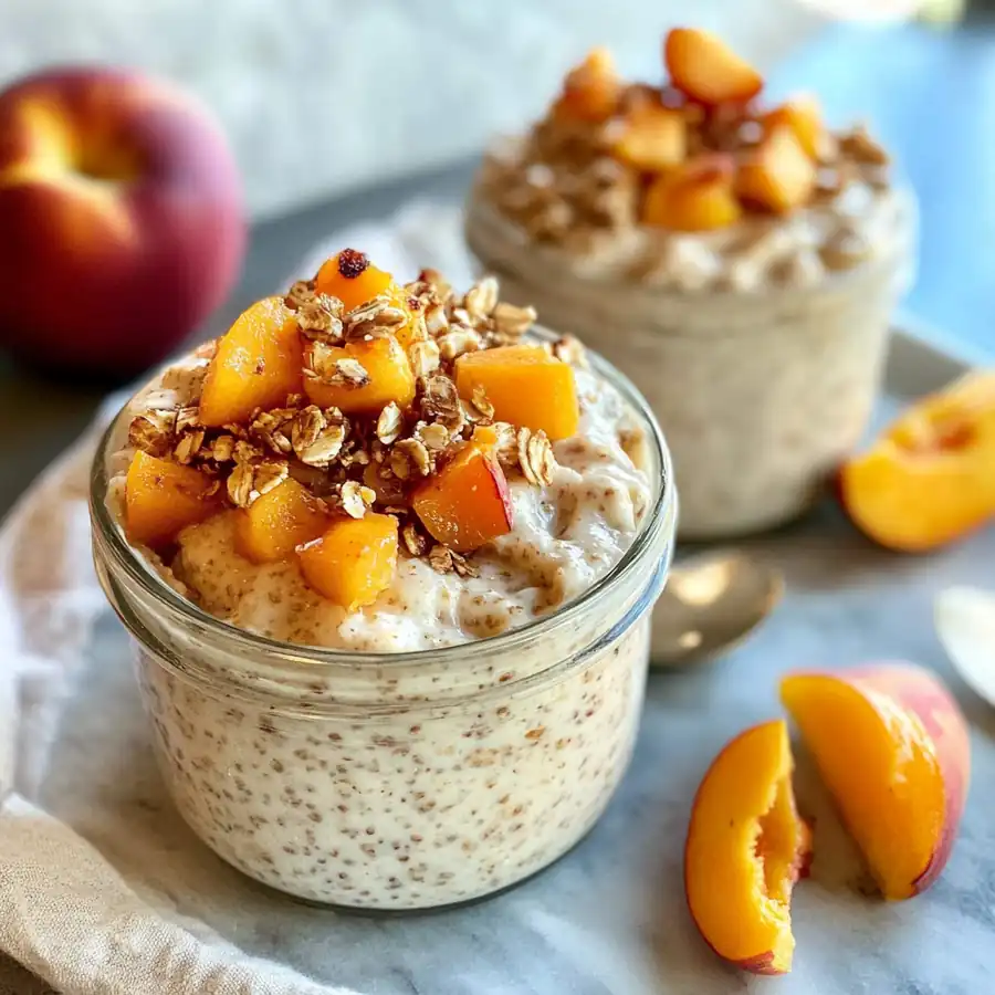 Amazing Peach Cobbler Overnight Oats Recipe for Breakfast Bliss — Weeknight
