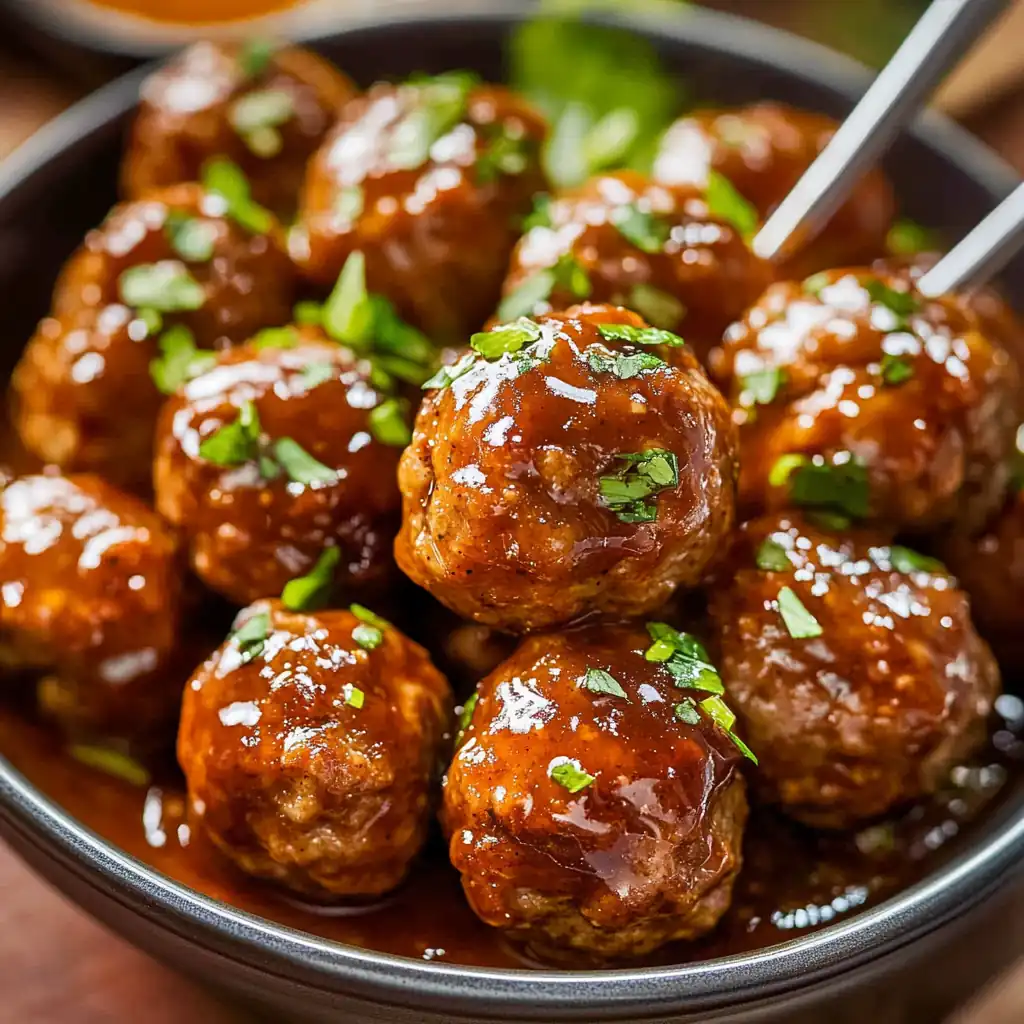 Bold Korean BBQ Meatballs with a Creamy Spicy Dip