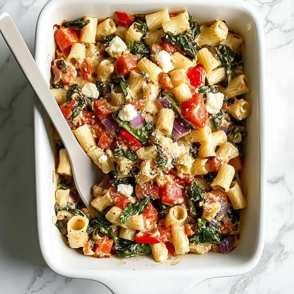 Harissa Baked Feta Pasta: Spicy, Creamy, One-Pan Dinner