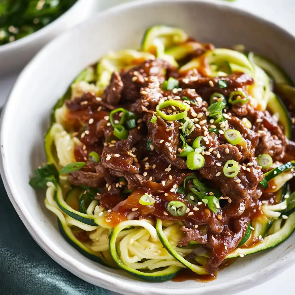 Healthy Korean Beef Zoodles: A 20-Minute Flavor Explosion!