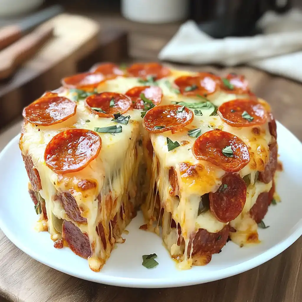 The Ultimate Pizza Cake — A Cheesy Game Changer!