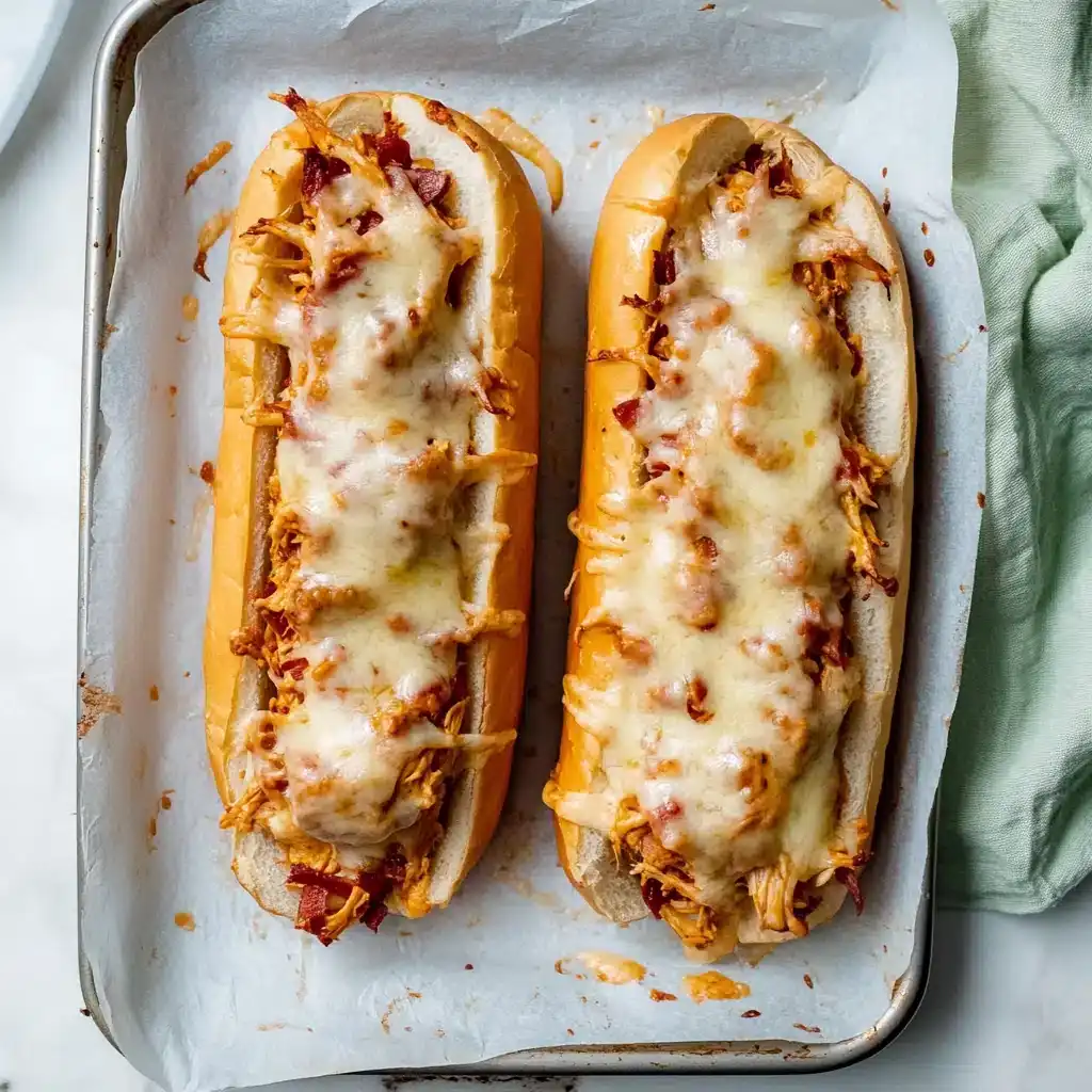Cheesy Chicken Pesto Garlic Bread: The Ultimate Comfort Snack