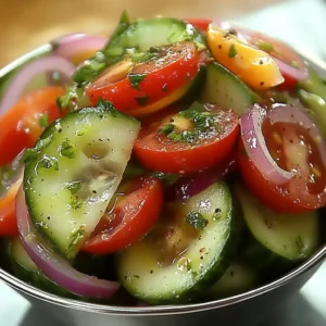 Crispy & Zesty: The Ultimate Marinated Cucumber Tomato Salad