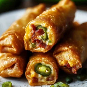 Crispy Bacon Jalapeño Egg Rolls — The Ultimate Spicy Appetizer