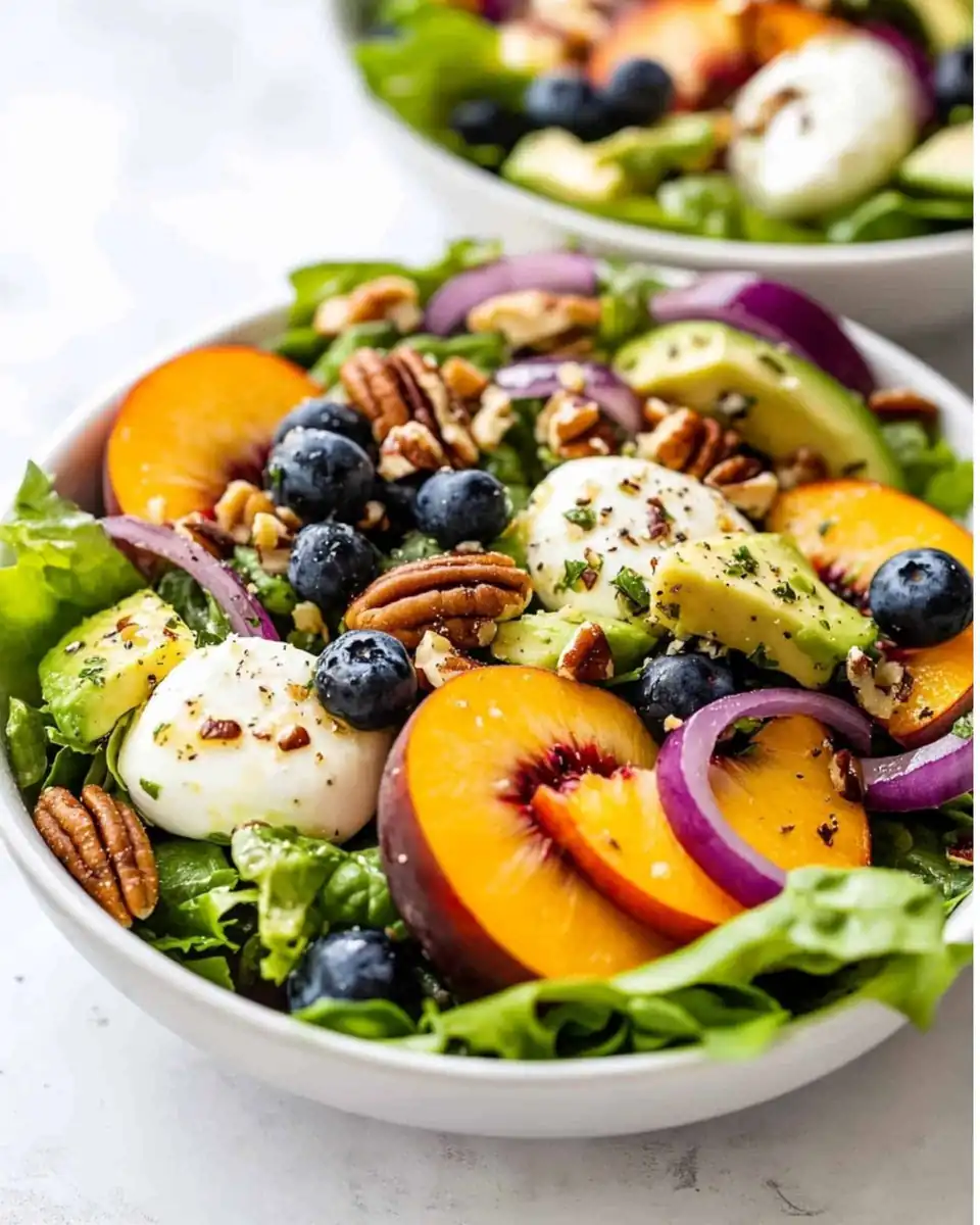 The Ultimate Summer Peach Salad: Sweet, Salty, and Refreshing!