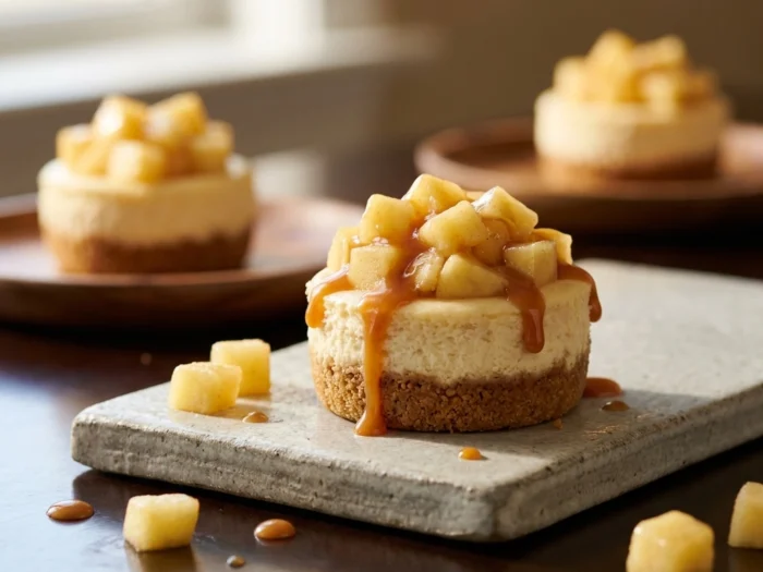 Mini Caramel Apple Cheesecake Bites: Irresistible Treats for Cozy Gatherings | Fall