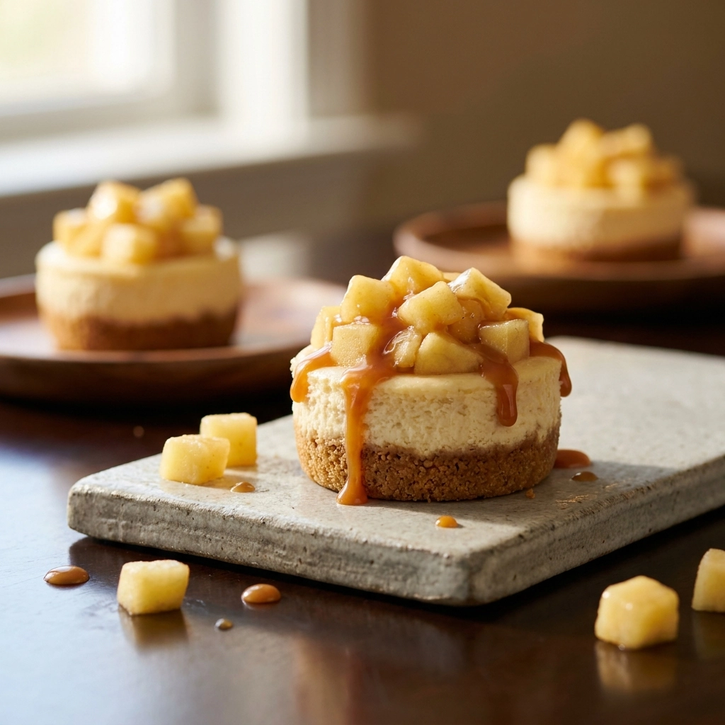 Mini Caramel Apple Cheesecake Bites: Irresistible Treats for Cozy Gatherings | Fall