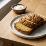 Healthy Zucchini Bread with Greek Yogurt Recipe Easy Moist No Oil | Low Calorie Bread