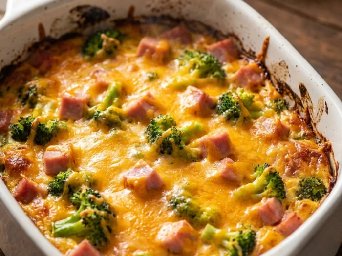 Hearty Ham Broccoli Casserole for Family Dinners | Easy Cheesy Casserole Recipe