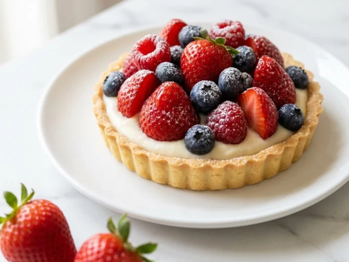 No-Bake 4th of July Fruit Tartlets — Red, White & Blue!