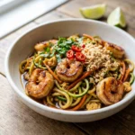 Easy Zesty Zucchini Noodle Pad Thai Recipe for Healthy Dinners | Low Carb Thai Food