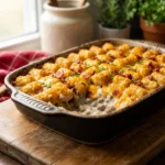 Savory Loaded Tater Tot Casserole Recipe with Crispy Bacon and Cheese Easy Guide | Comfort Food