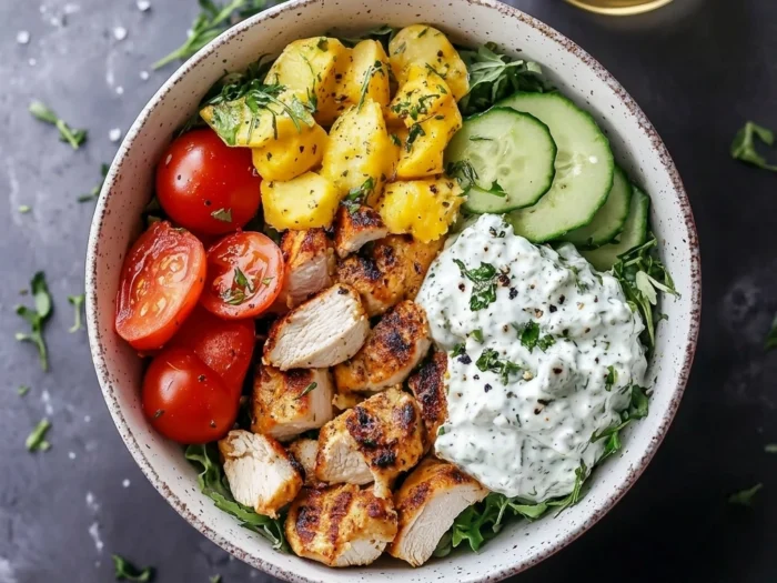 Dairy-Free Greek Chicken Bowls: Fresh, Healthy, and Bold!