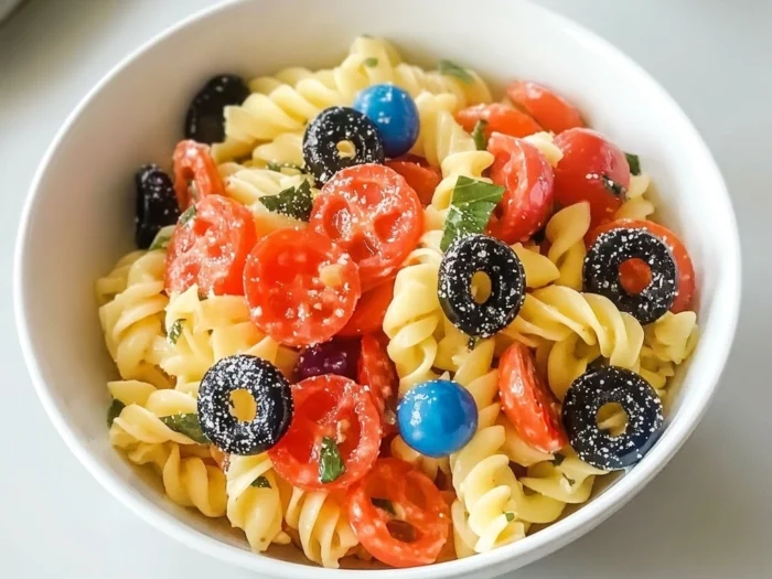 Patriotic Pasta Salad: The Ultimate Summer Party Side Dish