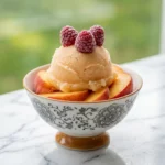 Cool Down With This Refreshing No-Churn Peach Sorbet!