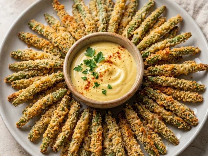Irresistible Air Fryer Green Bean Fries Recipe with Parmesan | Healthy Side Dish Idea