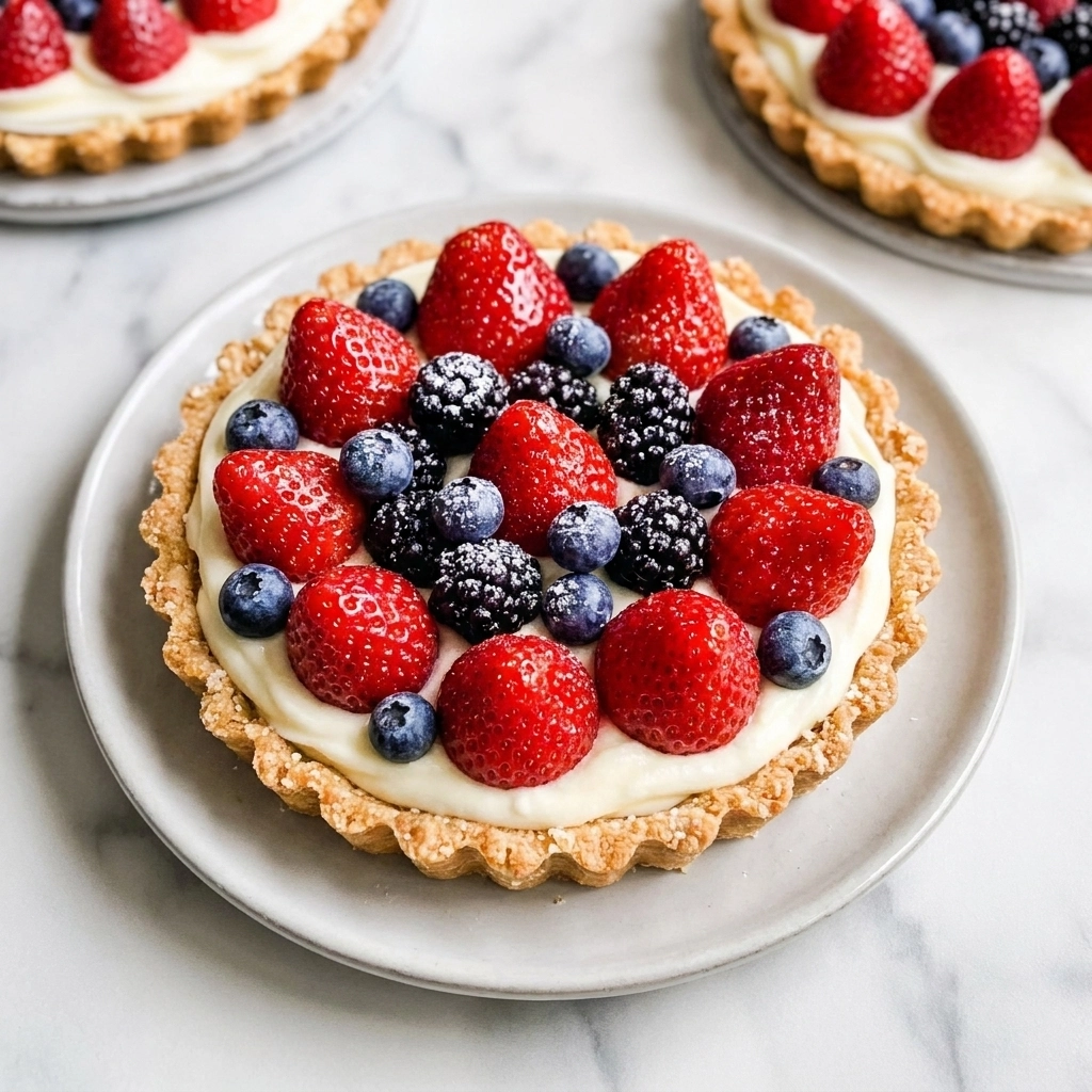 No-Bake 4th of July Fruit Tartlets β Red, White & Blue!