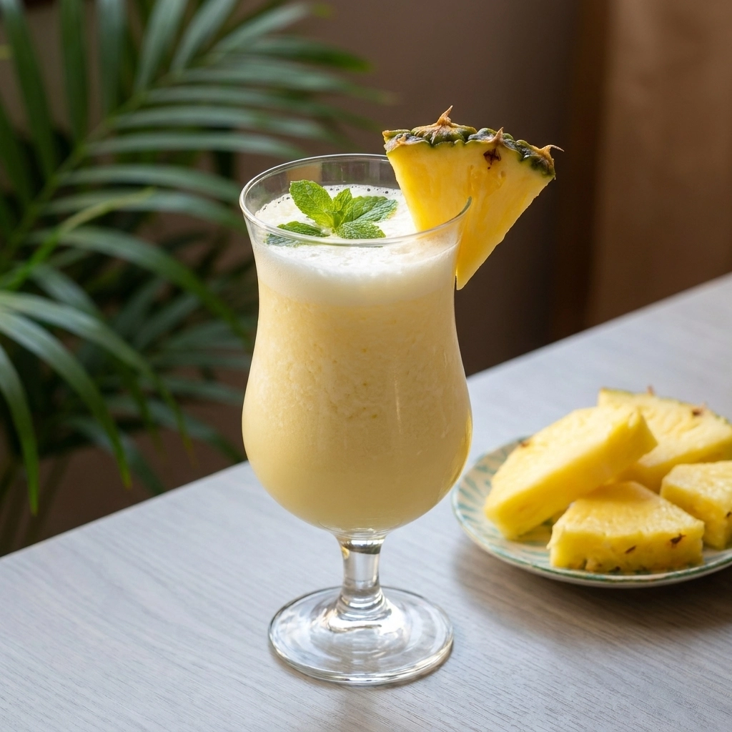 Creamy Pineapple Colada Mocktail: A Tropical Escape in a Glass