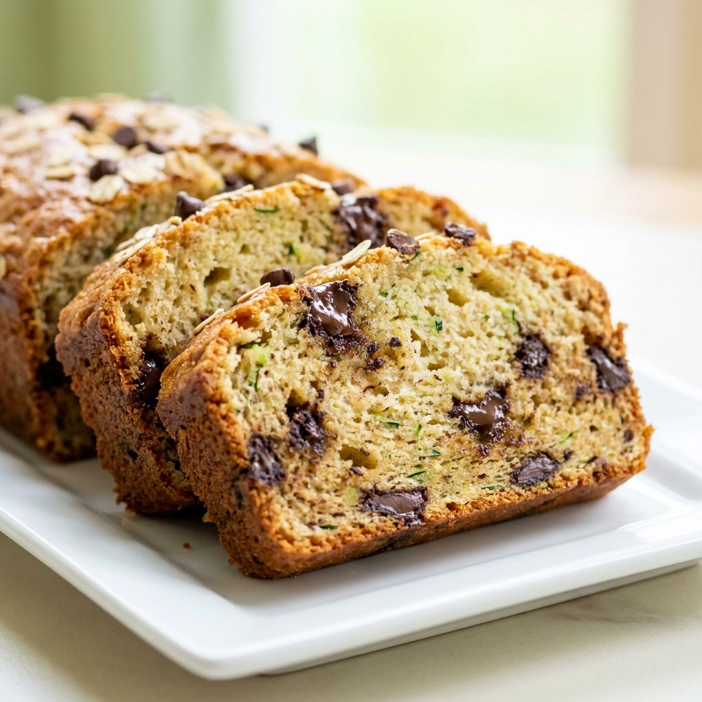 High Protein Zucchini Chocolate Chip Bread – Easy Healthy Recipe | Healthy Breakfast Cake