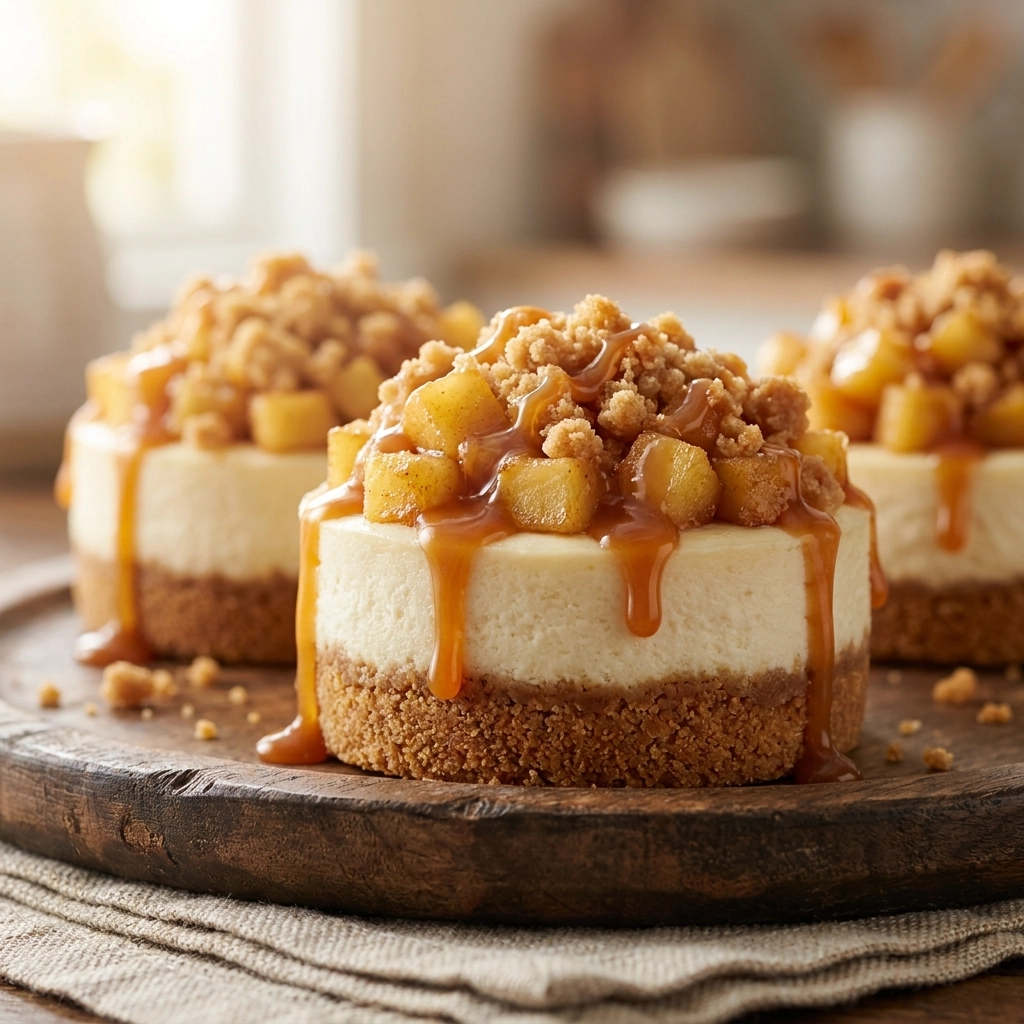 Mini Caramel Apple Cheesecake Bites: Irresistible Treats for Cozy Gatherings | Fall