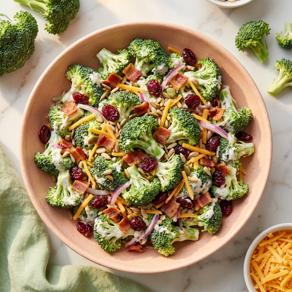 Melissa Joes Broccoli Salad: The Ultimate Creamy and Crunchy Side | Easy Potluck Salad